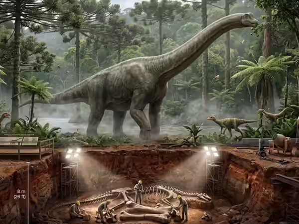 Prehistoric creature roster illustration